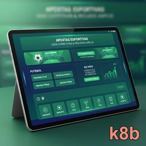 Tela do app k8b com layout mobile adaptado ao celular