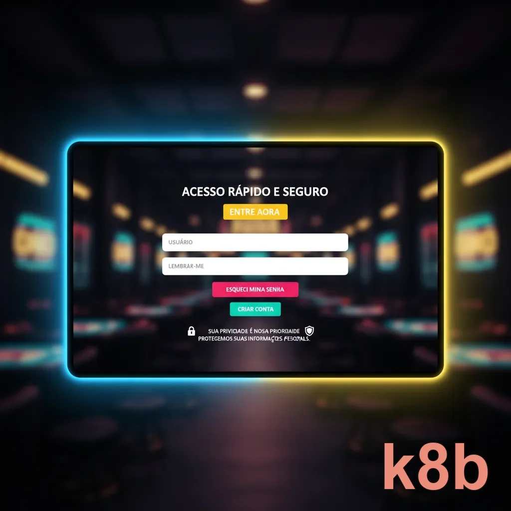 Celular com acesso oficial k8b às etapas de acesso