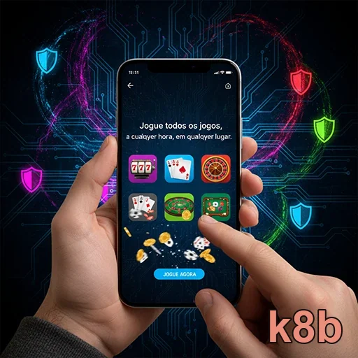 Login no celular com clareza na plataforma k8b